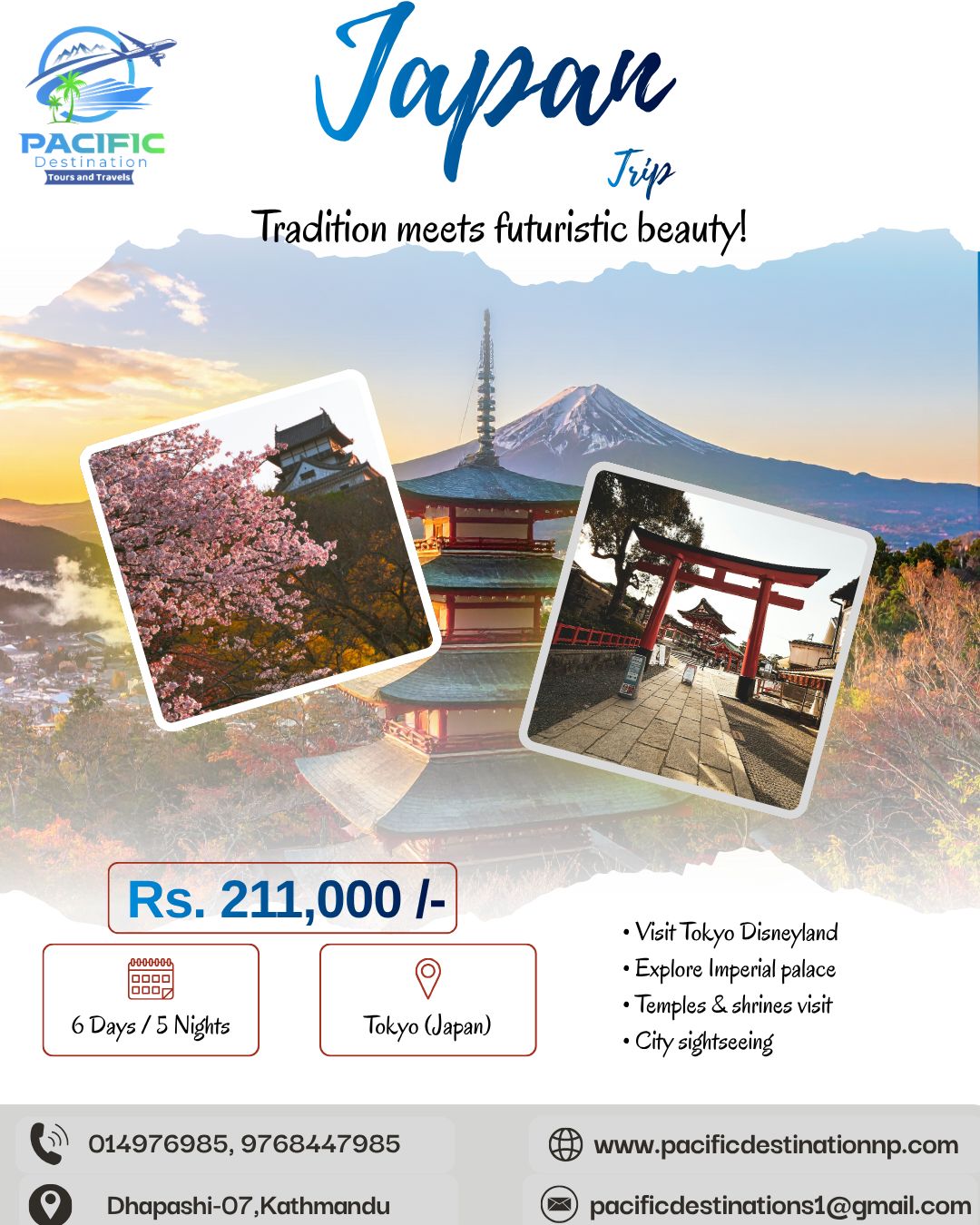 Japan 5N6D Tour package